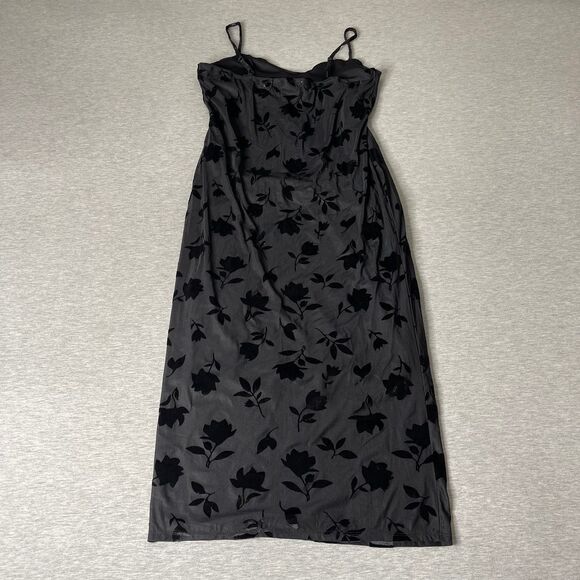 Madden Girl Women's Velvet Burnout Midi Slip Dress - Picture 2 of 11